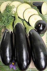 Image showing Eggplants.