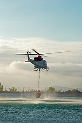 Image showing Fire brigade helicopter