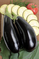 Image showing Eggplants.