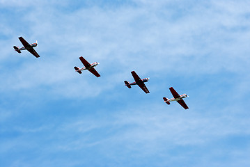 Image showing Flying planes