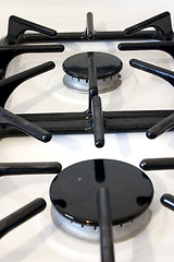 Image showing Close up on a Gas Oven Range