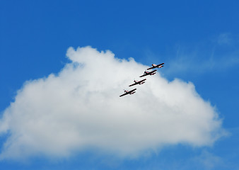 Image showing Flying planes