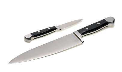 Image showing Two kitchen knives