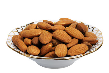 Image showing Almonds, isolated