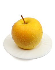 Image showing Yellow apple, isolated