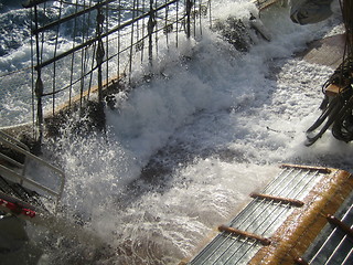 Image showing Water on deck