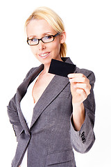 Image showing business blonde woman