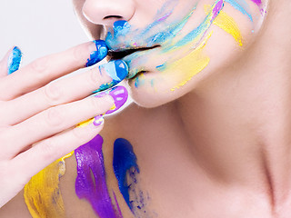 Image showing colorfull makeup