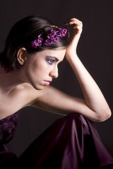 Image showing violet girl