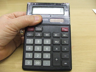 Image showing A Calculator