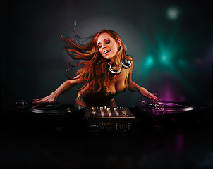 Image showing  Beautiful DJ girl 