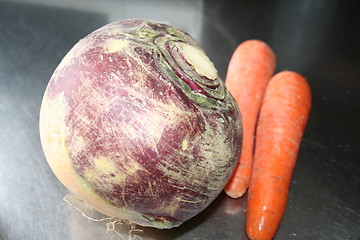 Image showing Turnip and carrots