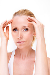 Image showing Woman with severe Migraine