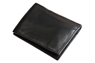 Image showing Black wallet isolated on white 