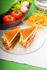 Image showing club sandwich