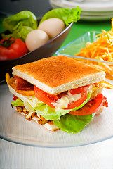 Image showing club sandwich