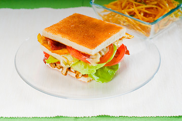 Image showing club sandwich