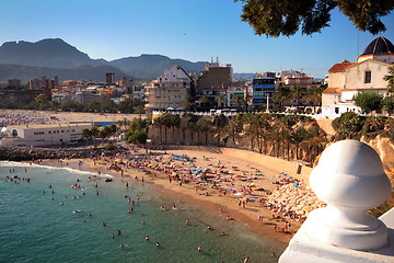 Image showing Beach from the balcony