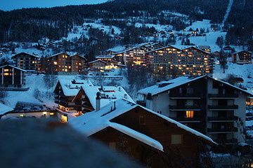 Image showing Skiresort by night