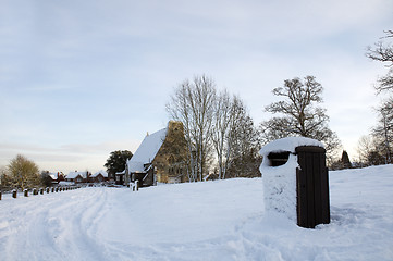 Image showing Winter church