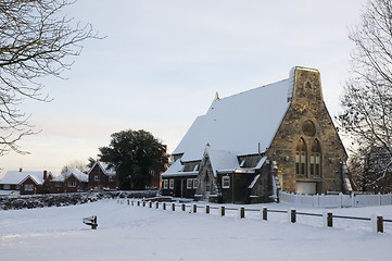 Image showing Winter church