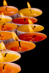 Image showing flaming candles 