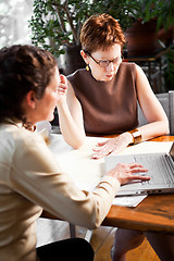 Image showing Working businesswomen