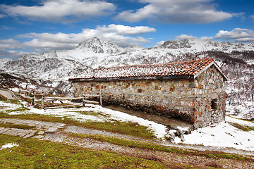 Image showing Cabin in the snow