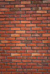 Image showing Red brick wall texture