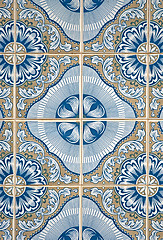 Image showing Ornamental old typical tiles