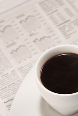 Image showing Morning financial news