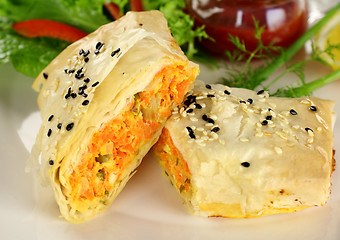 Image showing Feta Filo Rolls