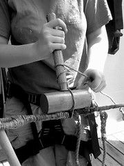 Image showing Making rope