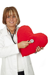 Image showing Doctor with heart