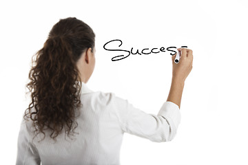 Image showing Drawing the word Sucess