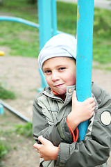 Image showing Little boy at playground