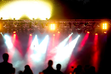 Image showing spotlights at concert