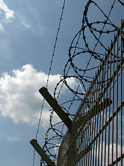 Image showing barbed wire