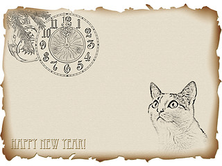 Image showing Cat new year