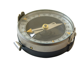 Image showing Single isolated compass