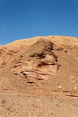Image showing Scenic weathered rock in stone desert