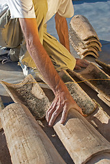 Image showing Roof thatcher