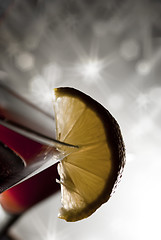 Image showing Cocktail on sparkling background