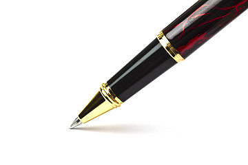 Image showing Ballpoint Pen writing on white background 