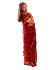 Image showing Indian lady in her native dress.
