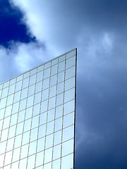 Image showing Flat wall on a sky