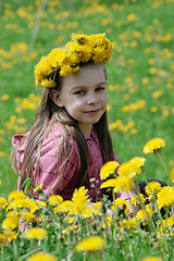 Image showing Young girl in summer day.