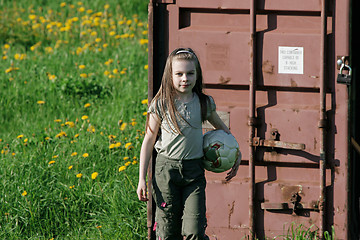 Image showing Young girl in summer day.