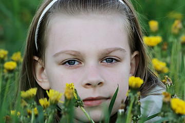 Image showing Portrait of young girl