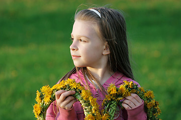 Image showing Young girl in summer day.